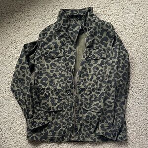 Sebby Green and Black Camo Men's Jacket